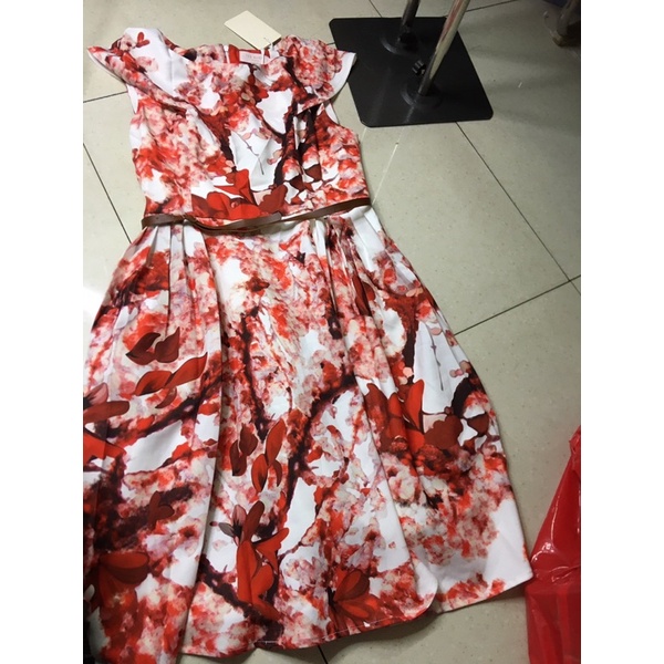 Đầm Ted baker hoa đào size 0