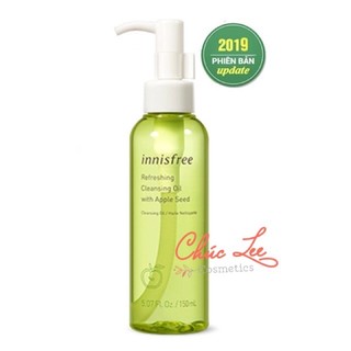 [CHÍNH HÃNG-BILL STORE] Dầu Tẩy Trang Chiết Xuất Tinh Chất Hạt Táo Xanh Innisfree Apple Seed Cleansing Oil 150ml