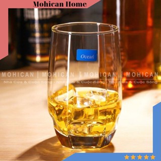 Ly thủy tinh cà phê Ocean Charisma Hi Ball 415ml, cốc thủy tinh uống nước sáng bóng nhập khẩu cao cấp MOHICAN OCEG-17115