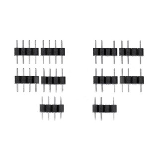 Bộ 5 jack đầu 3 chân ghim 4 chân ghim - jump nối dây đèn led 3 pin 4 pin 5050 rgb ws2811 argb ws2812b 3528
