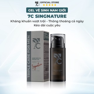 Combo dành cho nam - Gel vệ sinh nam giới hương nước hoa và nước hoa vùng kín 7C Signnature