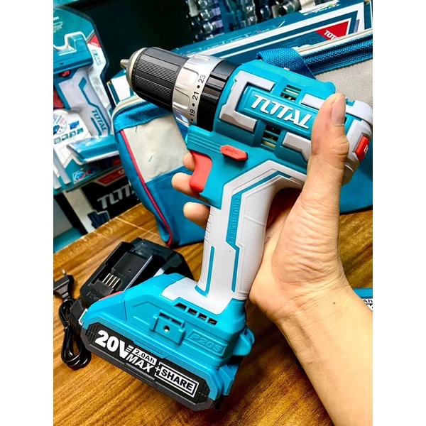 TOTAL Máy khoan búa dùng pin không chổi than TIDLI20608