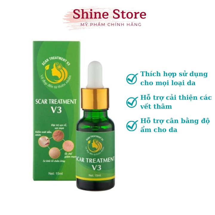 Tinh chất Scar Treatment V3 giảm sẹo lồi, rỗ,sẹo lõm lâu năm