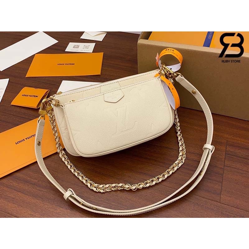 Set túi đôi LV gồm 2 túi với 2 bản dây thay đổi Sz 22-17cm Sẵn 5 màu Fullbox bill túi vải đầy đủ