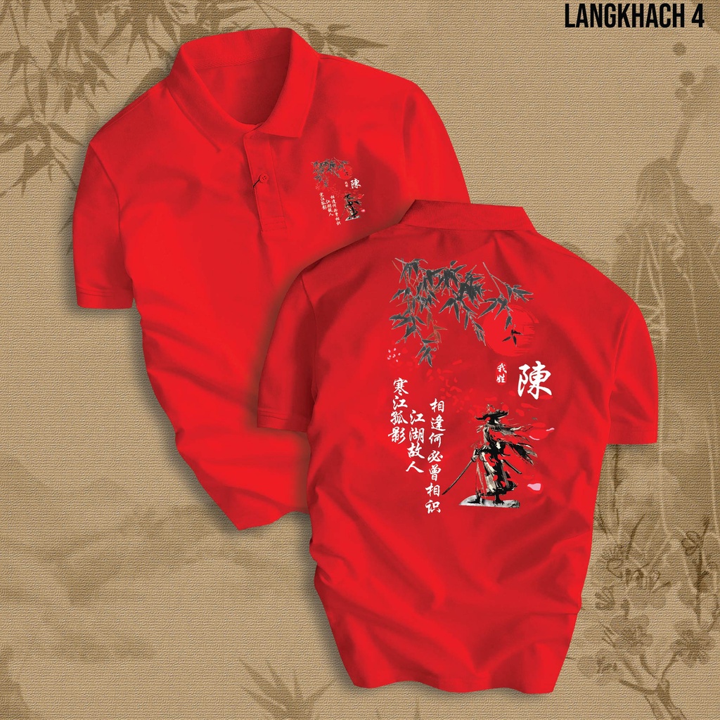 Áo Polo LÃNG KHÁCH nam nữ cổ bẻ vải xịn Unisex, trẻ trung, thanh lịch LANGKHACH4