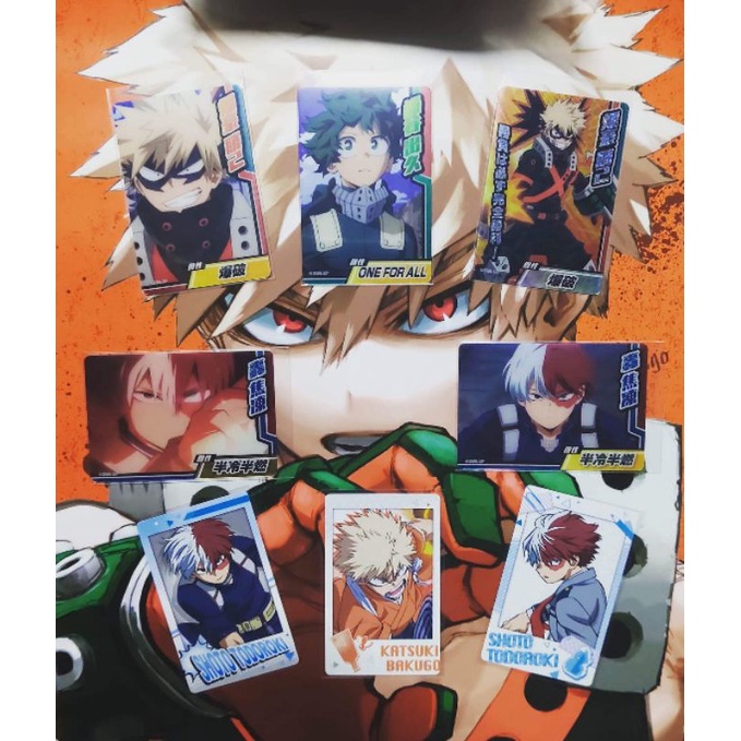 Thẻ Snapmide MHA My Hero Academia 3A 3B Neon Metal Card