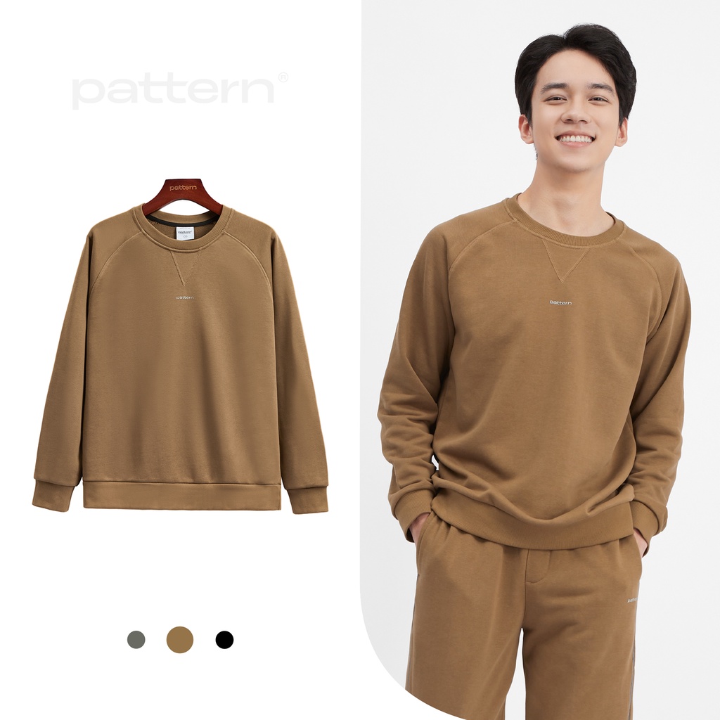 [Mã FATREND2810 giảm đến 30k tối đa 99k] Áo nỉ chui đầu Raglan basic Pattern PA017