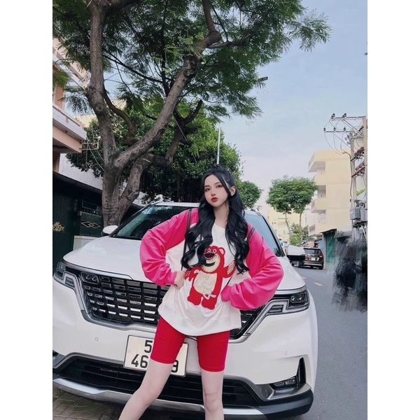 Set Bộ Nữ Áo Thun Thêu + Quần legging lửng Hàng Loại 1