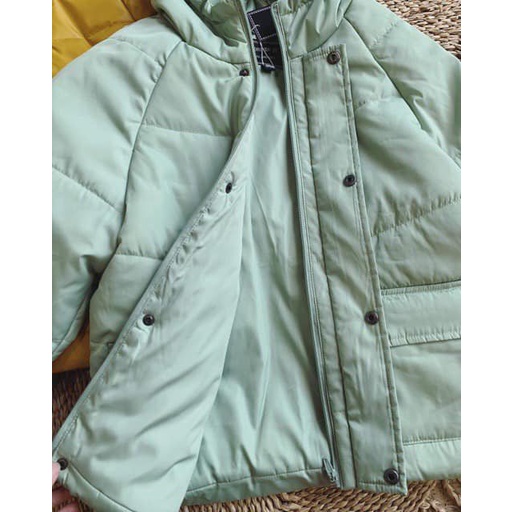 (HÀNG XUẤT XỊN) ÁO PHAO trần bông vừa nhưng mặc siêu nhẹ , chất vải dày dặn đanh mịn , tông màu pastel dáng A