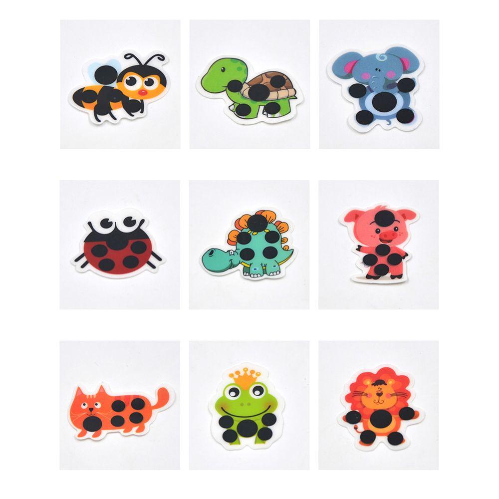 JARRED Bộ 10 Miếng Dán Nhiệt Kế Kiểu Hoạt Hình Dễ Thương Cho Bé