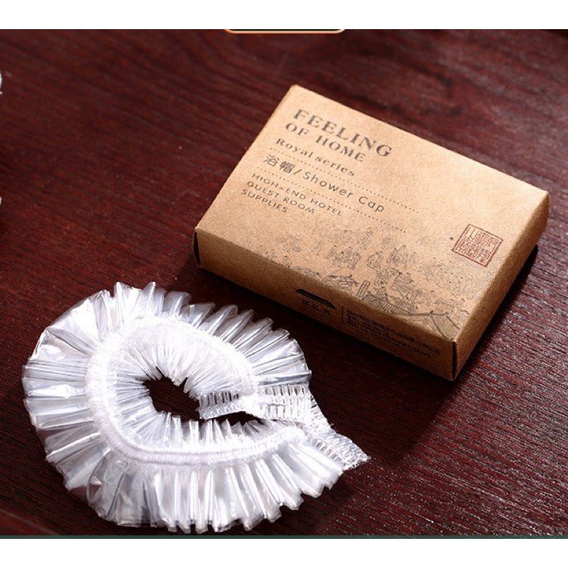 Nón tắm Tatahome Chụp tóc mũ trùm đầu con sâu nhựa giá rẻ cho khách sạn