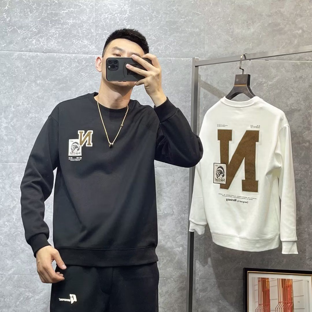 Áo sweater Vải Lông Cổ Tròn Thời Trang Mùa Đông Mới Cho Nam