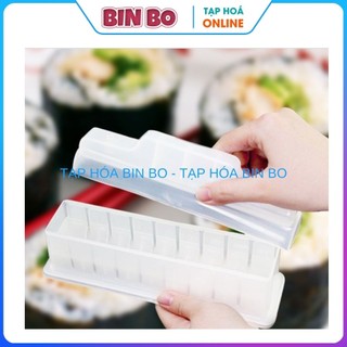 Bộ dụng cụ làm sushi hình tròn Dragon Vạn Lợi bằng nhựa trong suốt hàng loại tốt khuôn sushi Vạn Lợi hàng Việt Nam