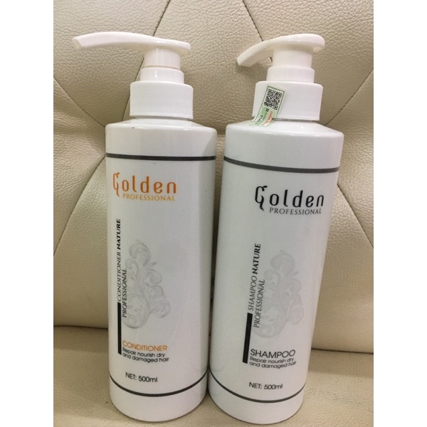 Dầu gội xả golden trắng cao cấp hương thơm mềm mượt sỉ salon đại lí 500ml/1 chai