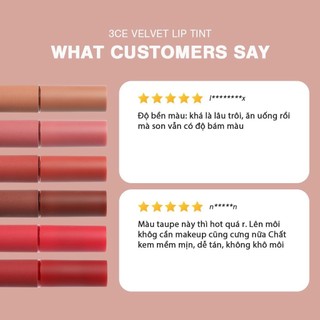 Son Kem 3CE Velvet Lip Tint 4g