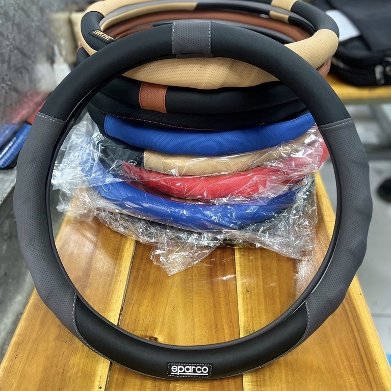 Bọc vô lăng ô tô xe hơi Sparco đường kính 38cm phù hợp xe 4,5,7 chỗ bán tải