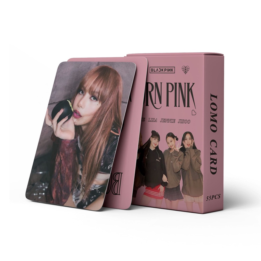 Blackpink album born pink world tour shut down photocard pink venom & - ảnh sản phẩm 2