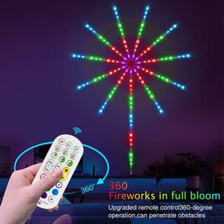 Đèn led pháo hoa gắn tường chơi tết có điều khiển