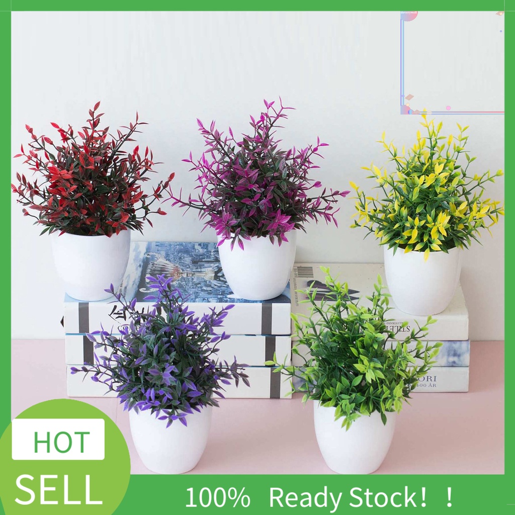 Chậu Cây Bonsai Nhân Tạo Bằng Nhựa dv1 Dùng Trang Trí Bàn