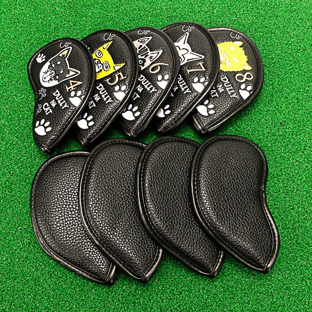 Set 9 Vỏ Bọc Gậy Đánh Golf Bằng Da PU Cao Cấp