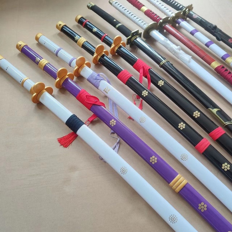 Mô hình kiếm Gỗ KATANA ZENITSU Kimetsu No Yaiba , zozo one piece có đầy đủ các trụ phiên bản anime.