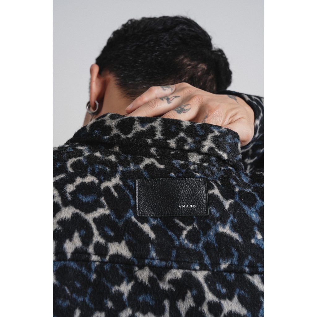 Áo khoác Amand Leopard Pattern Trucker Jacket