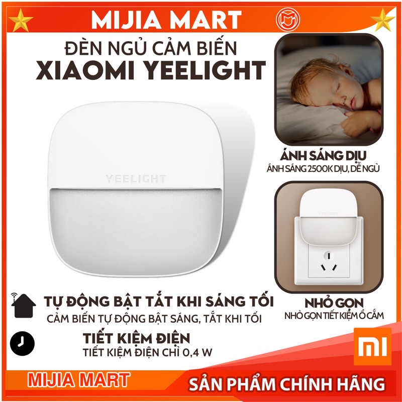 Đèn cảm ứng xiaomi Yeelight, Đèn ngủ cảm biến plug-in Yeelight YLYD09YL