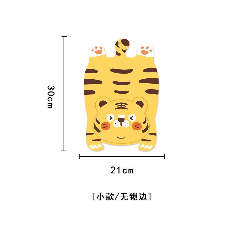 Tấm Lót Chuột Và Bàn Phím Máy Tính Dày Dặn Hình Chú Hổ Dễ Thương Chống Trượt Tiện Dụng Cho Gia Đình / Văn Phòng