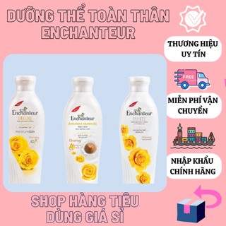 Sữa dưỡng thể dưỡng ẩm/ trắng da/ Dưỡng ẩm chuyên sâu Enchanteur hương Charming 200gr