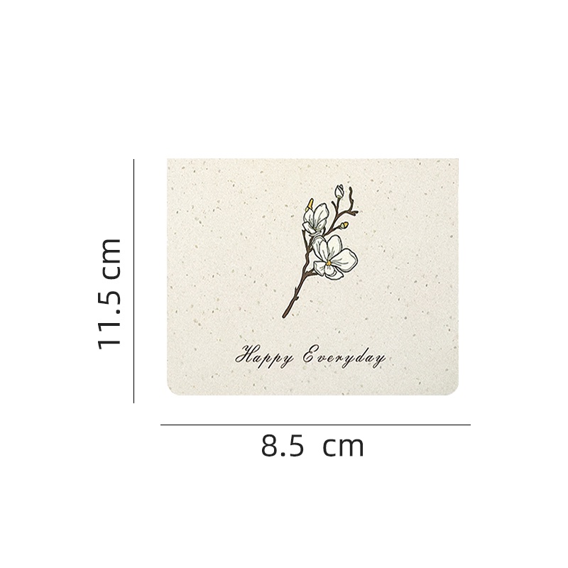 Set 6 Tấm Thiệp Mời Dạng Gập Phong Cách Retro Đẹp Mắt Thẻ