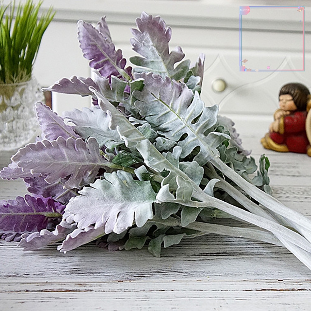 1 Chùm Cây Senecio Cineraria Nhân Tạo DIY Trang Trí Nhà Cửa / Văn Phòng