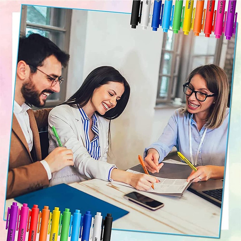 Bộ 11 Cây Bút Lông Kim Tuyến Chữ Vui Nhộn Dùng Mỗi Ngày