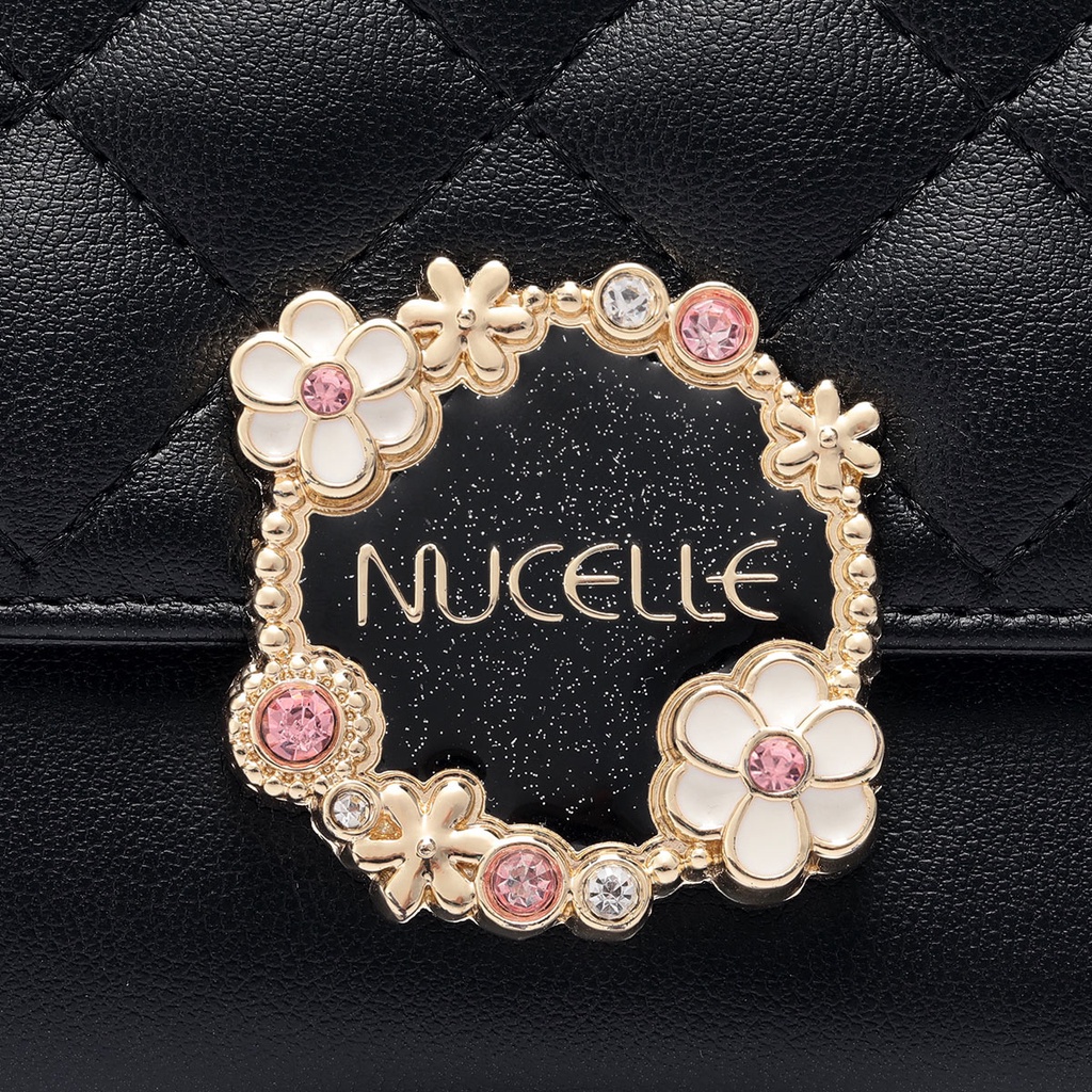 Ví Nữ Mini NUCELLE Chần Trám Vòng Hoa Sang trọng DU070586