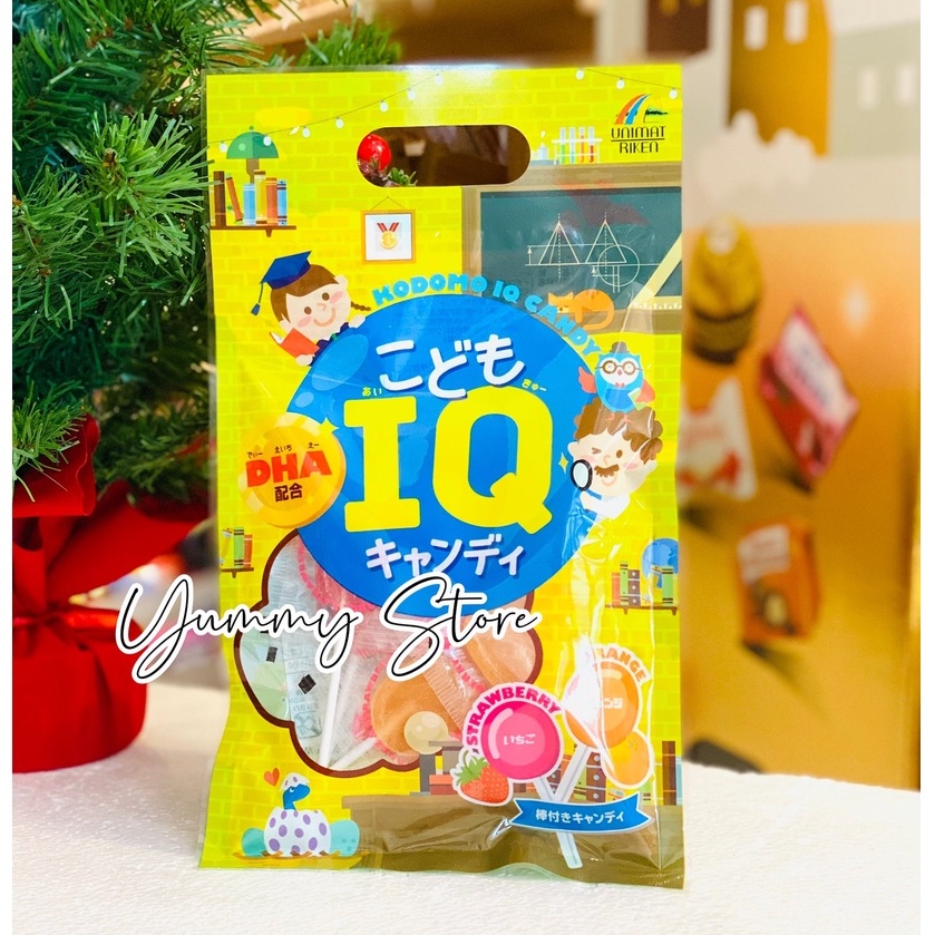 Kẹo mút UNIMAT RIKEN bổ sung IQ PHÁT TRIỂN TRÍ NÃO CHO BÉ THÔNG MINH