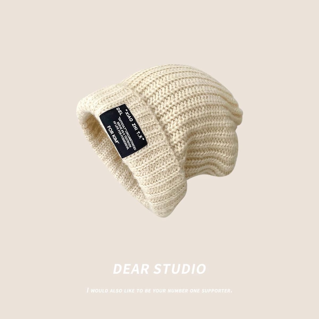 [Hàng Có Sẵn] Mũ Len Cotton Che Tai Giữ Ấm Mùa Thu Đông Phong Cách Retro Nhật Bản Dễ Phối Đồ