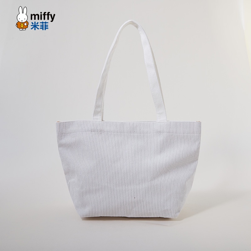 Túi Xách Đeo Vai Vải Nhung Kẻ Sọc Hoạt Hình Thời Trang Nhật Bản Đáng Yêu