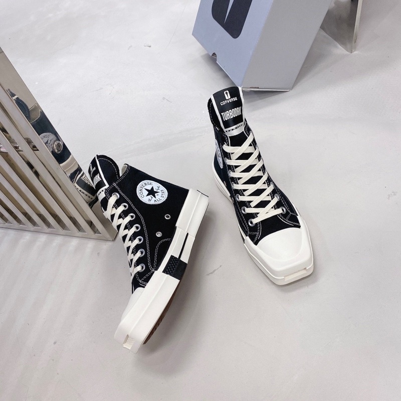 Giày Converse RICK OWENS x DRKSHDW x Chuck Taylor All Star 70 High top black Đế vuông( Full box)