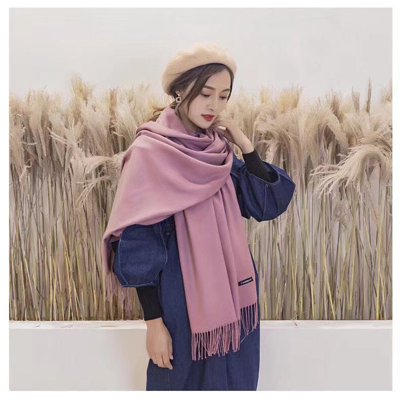 Khăn quàng cổ Nữ chất liệu len dạ hàn quốc CASHMERE -CMDD Khăn lụa ThyThy, quàng cổ cao cấp,