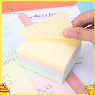 COMBO 200 TỜ GIẤY NHỚ (3x3) 4 MÀU  SN133, GIẤY DÍNH CHẮC, GIẤY NOTE GHI CHÚ,
