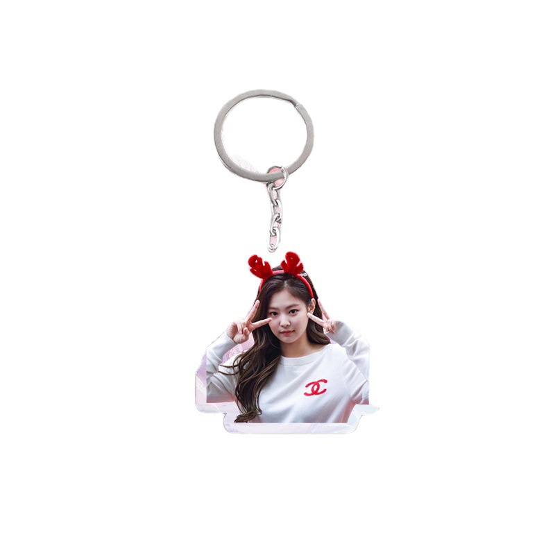 Móc Treo Hàn Quốc 2 Mặt - Móc Chìa Khóa Hình Blackpink Bằng Mica Acrylic