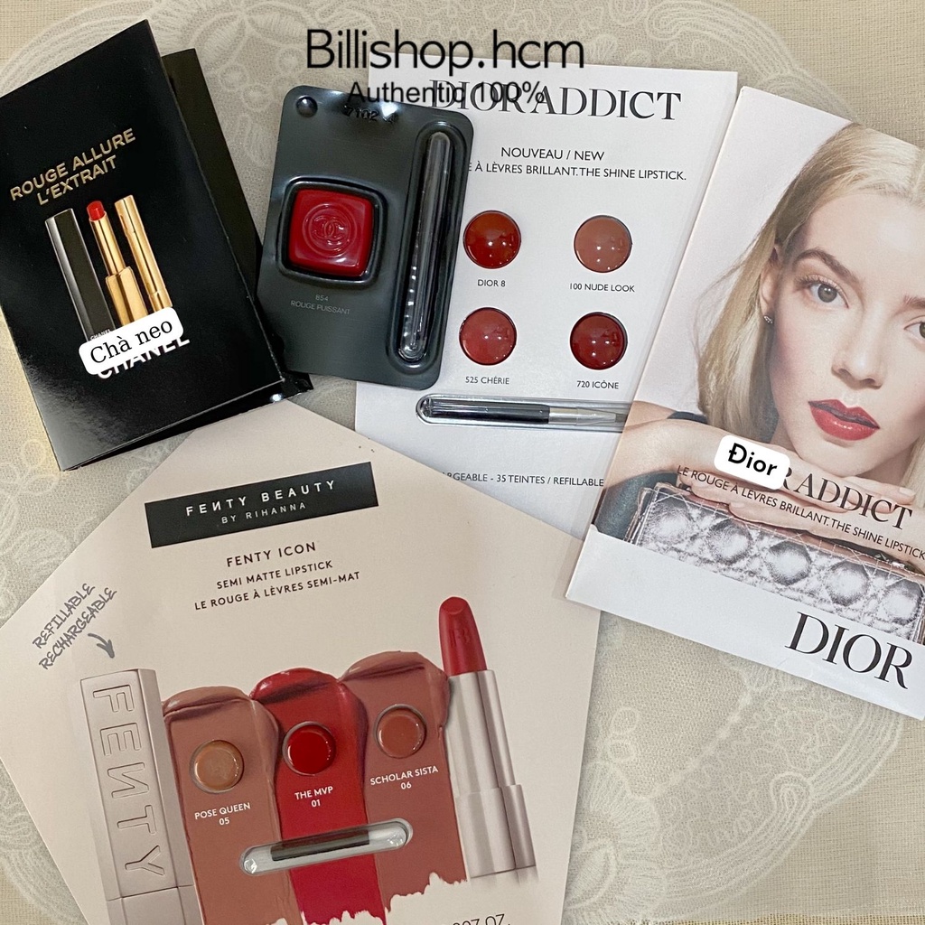 Sample son highend chính hãng: Di0r, Chà neo, Fenty Beauty