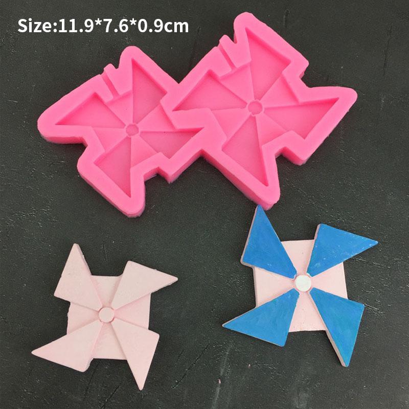 Khuôn Silicone Làm Bánh Hình Chong Chóng / Bông Hoa / Bướm / Vỏ Sò