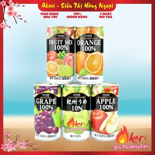Nước ép nguyên chất 100% cainz nhật bản 190g đủ vị