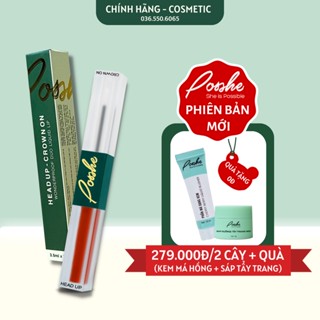 Son Kem 2 Đầu Posshe Siêu Lì Không Trôi - Mua 2 Cây Tặng Kem Má Hồng + Son Dưỡng Và Sáp Tẩy Trang 2in1 Chính Hãng
