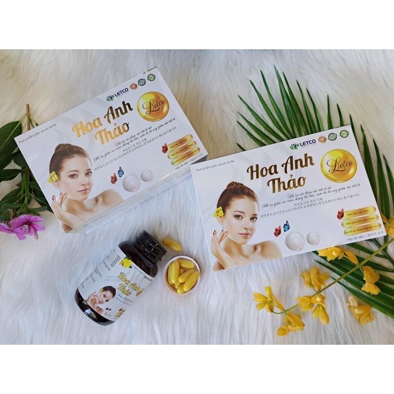 Hoa anh thảo Letco Hỗ trợ cải thiện nội tiết tố nữ, giảm các triệu chứng bốc hỏa, mất ngủ, sạm da, yếu sinh lý