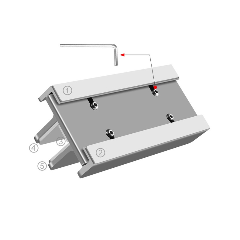 Giá đỡ kiêm đế dựng đứng Laptop Macbook máy tính bảng Ipad DIGIMIX bằng nhôm nguyên khối chắc chắn.