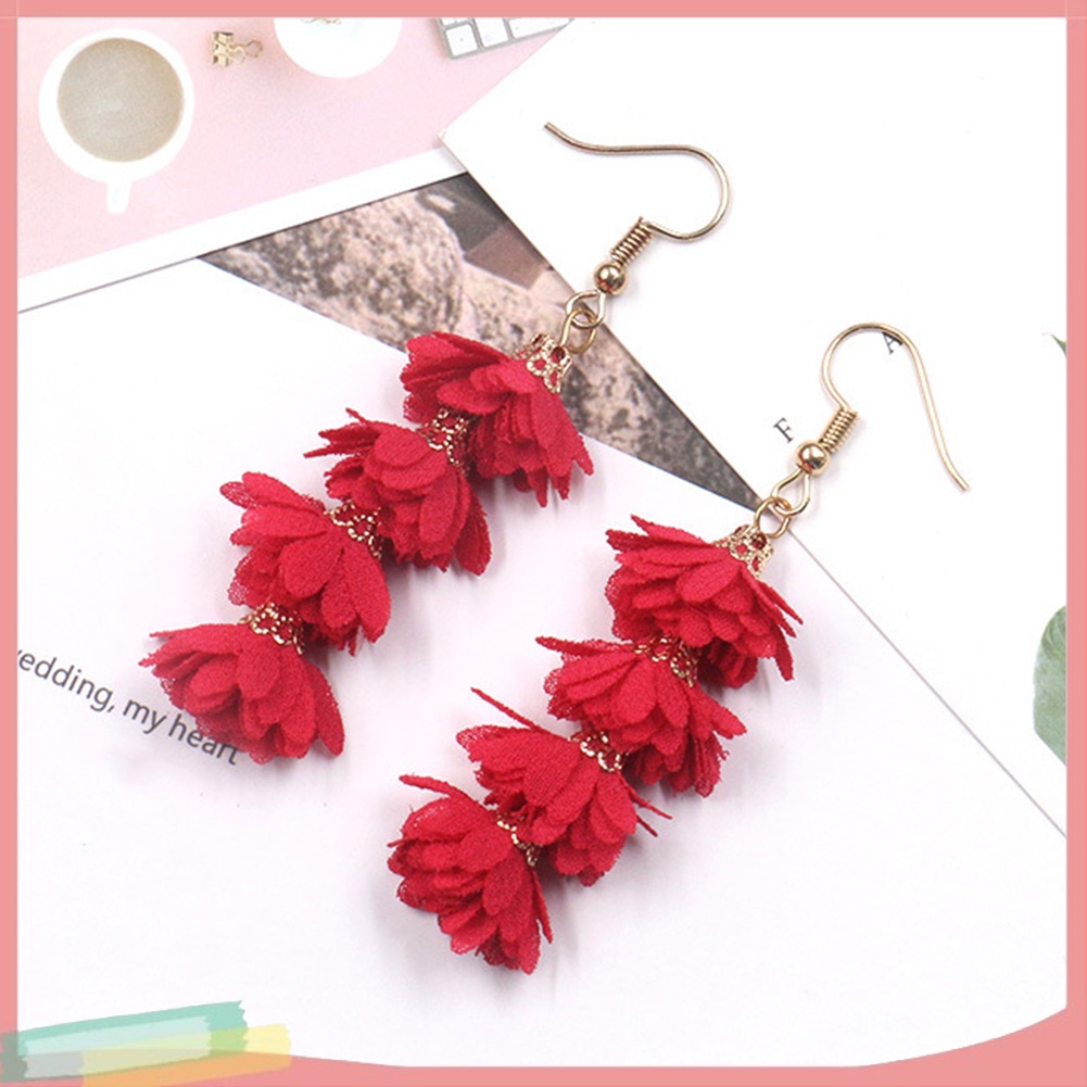 Hoa tai thiết kế phối tua kiểu Bohemian cho nữ