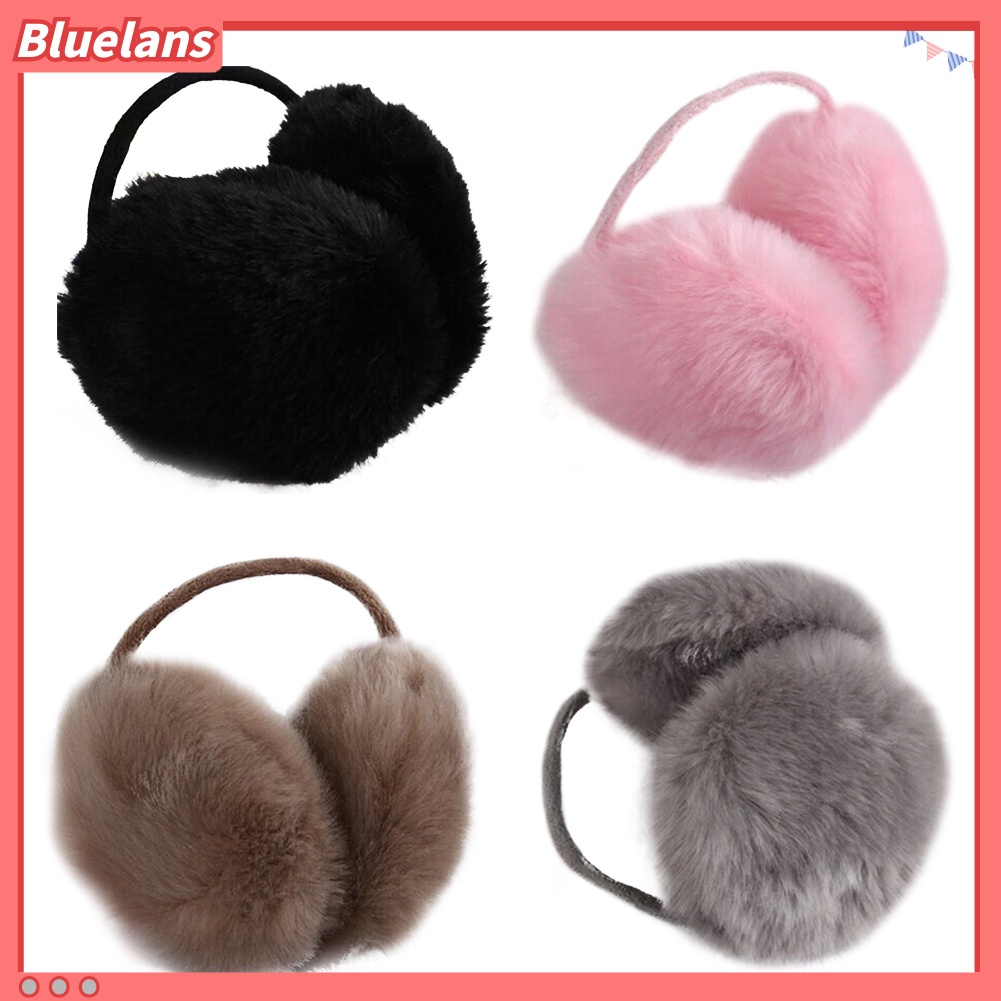 Bông Chụp Tai Phủ Lông Giả Mềm Mại Giữ Ấm Mùa Đông Thời Trang Cho Nữ