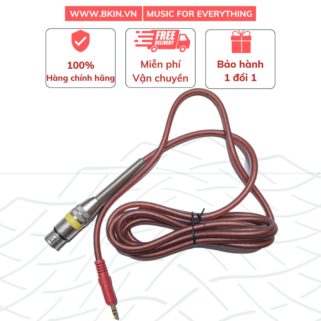 Dây cáp micro thu âm 3.5mm - 3.5mm to XLR Cable
