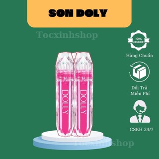 Son dolly diamond full 12 màu, son kem lì không trôi, tặng 1 dưỡng môi khi mua set 3 cây